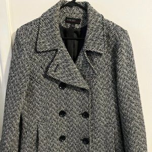 Black & White Women's Coat